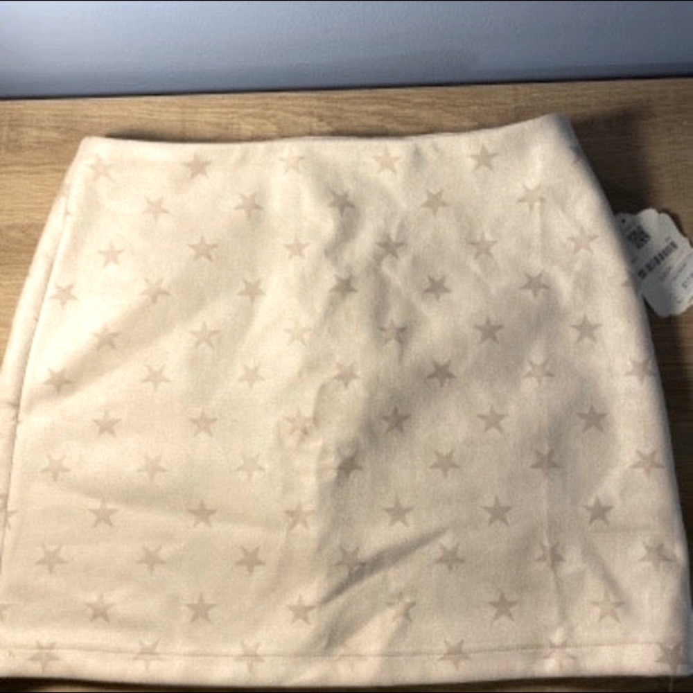 Suede Star Mini Skirt